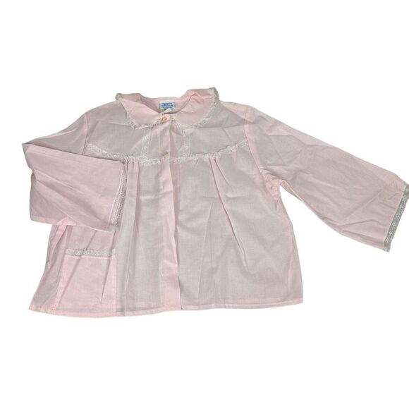 Nanette Undies Co. Inc Pink Bed Jacket size Medium - Picture 1 of 8